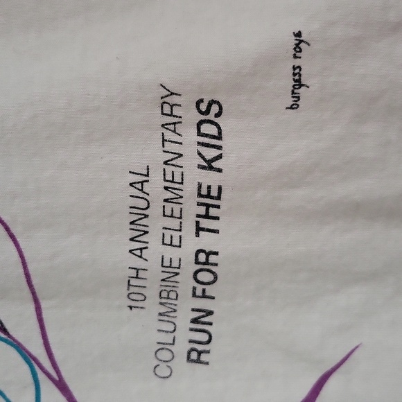 10th Annual Columbine Elementary School Run For The Kids Tshirt - Picture 4 of 5